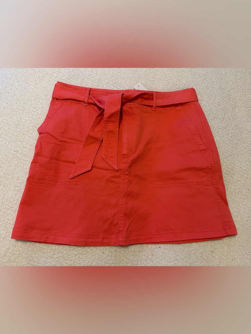 LOFT Tie-Waist A-Line Skirt